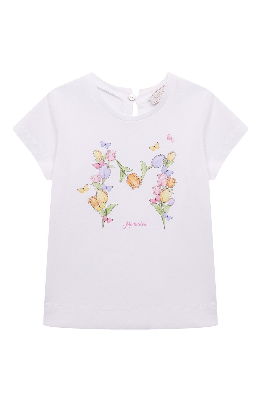 Хлопковая футболка MONNALISA, арт. 39A600, фото 1