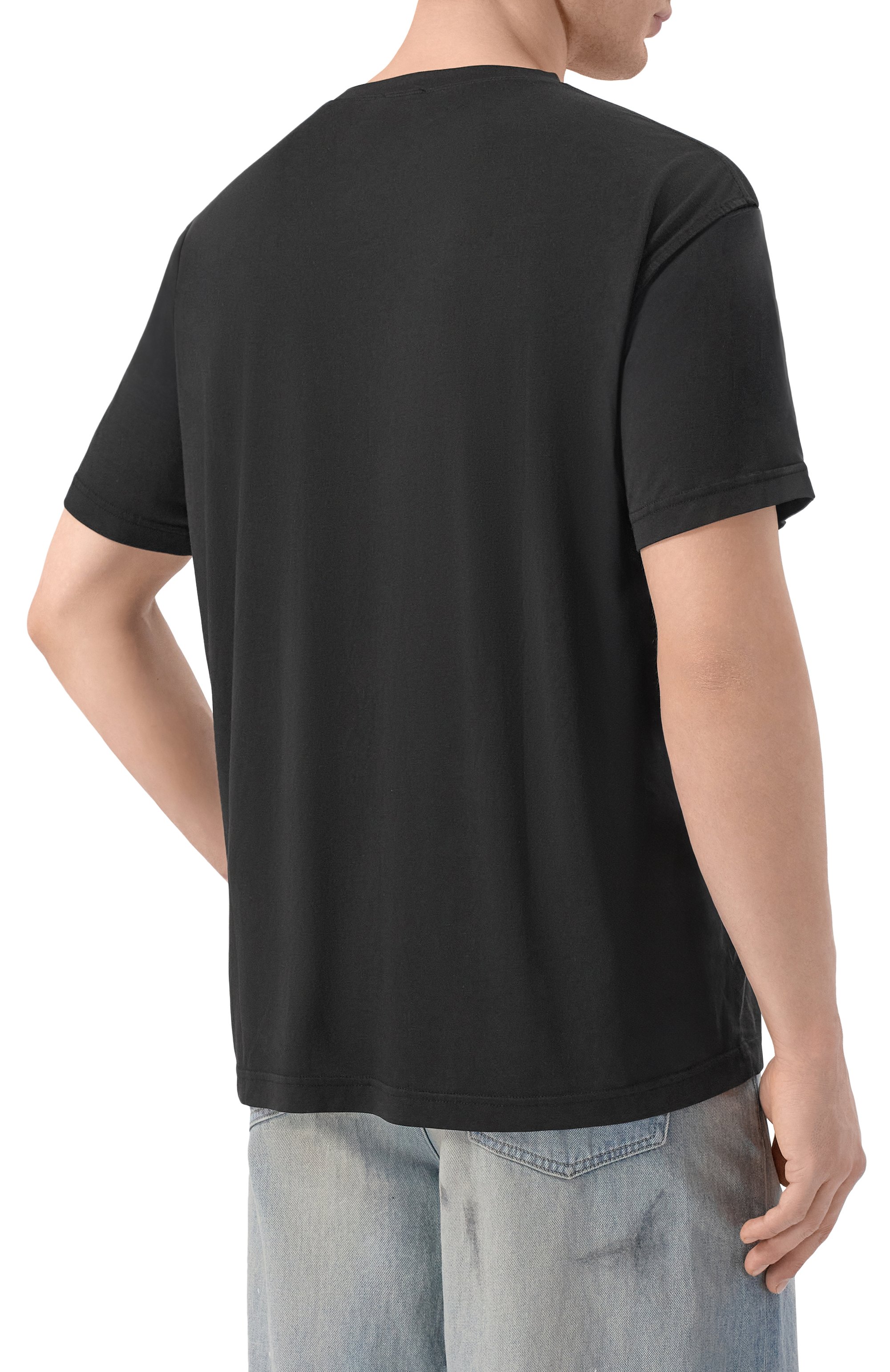 Футболка DIESEL черного цвета по цене 10550 руб., арт. A19999/0WEBV, фото 4 Футболка DIESEL, арт. A19999/0WEBV, фото 4