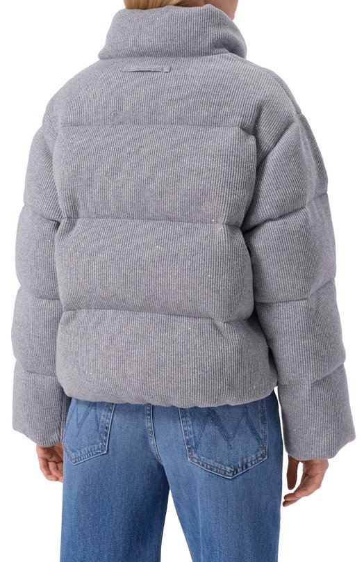 Пуховик из шерсти и кашемира Addicted MK116.1-1 Серый  MK116.1-1 Фото 4