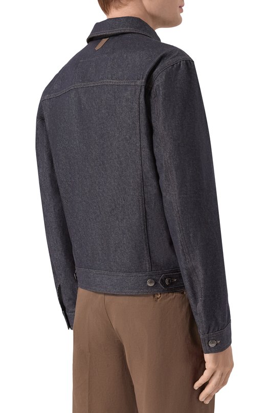 Джинсовая куртка Canali 041073/SG03440 Синий  041073/SG03440 Фото 4