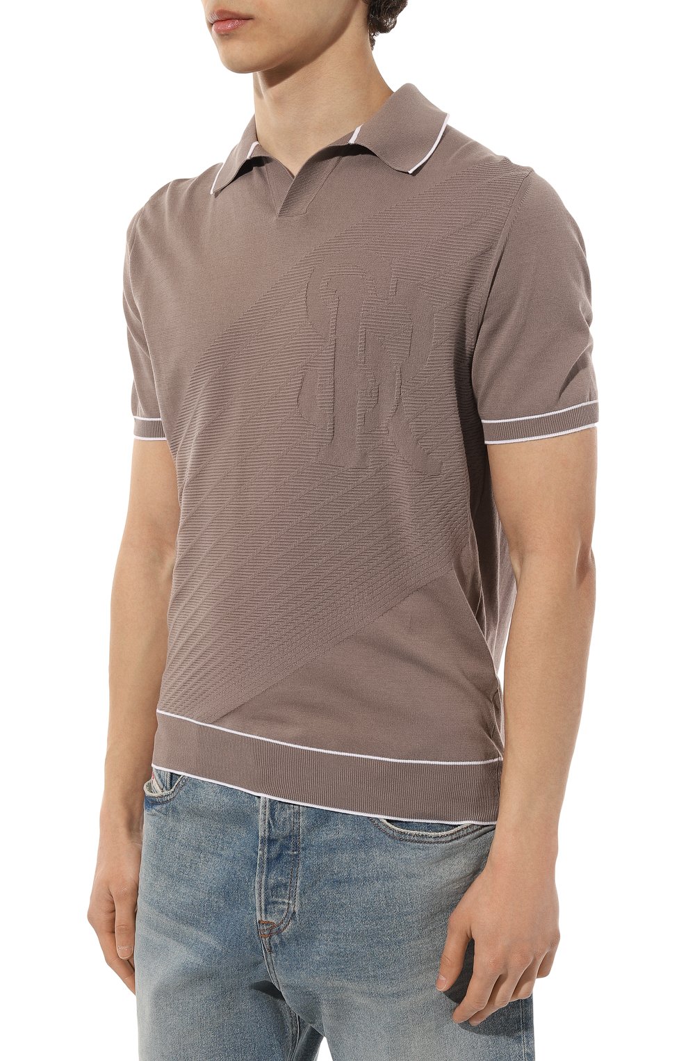 Хлопковое поло STEFANO RICCI, арт. K616295PSB/F23105, фото 3