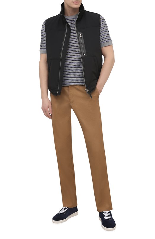 Замшевые кеды Blu Barrett RUB-10539.2/LIGHT CASHEMERE Синий  RUB-10539.2/LIGHT CASHEMERE Фото 2