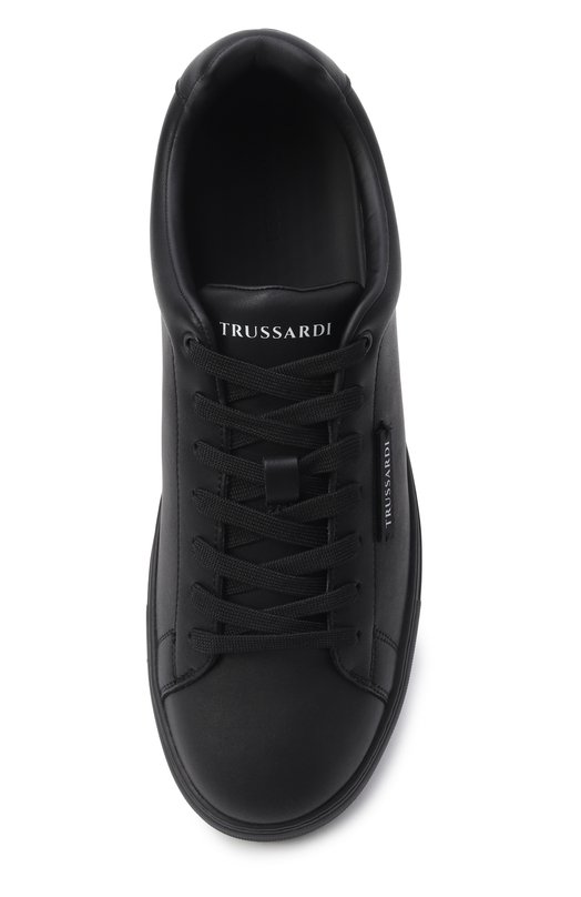 Кожаные кеды Trussardi N029S001055N Чёрный  N029S001055N Фото 5