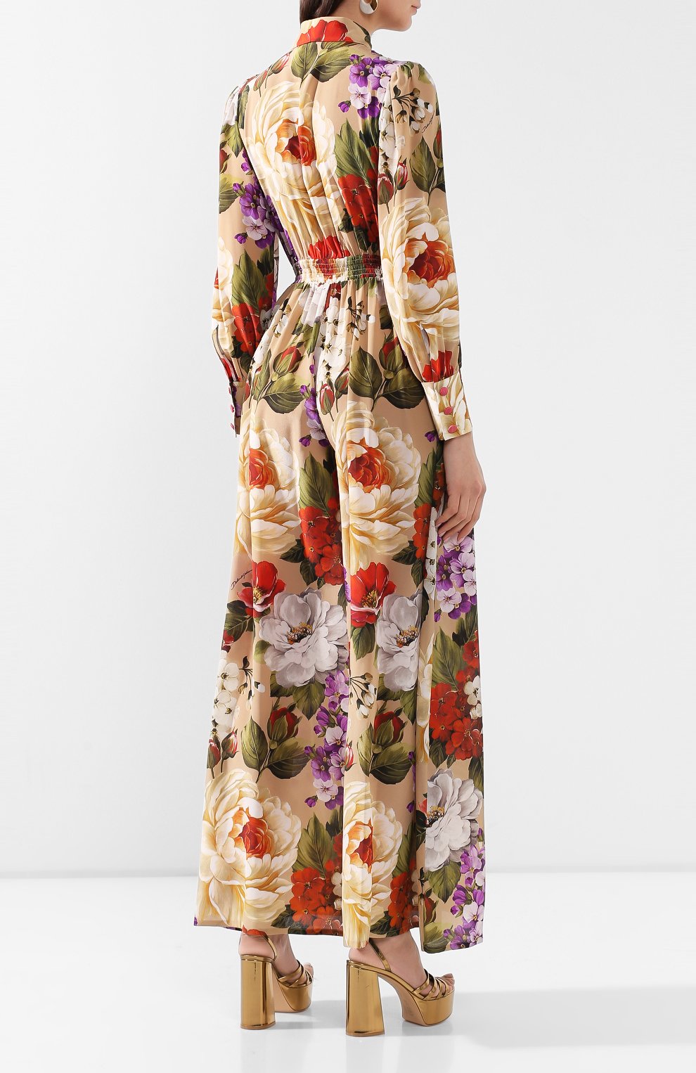 Шелковый комбинезон DOLCE & GABBANA, арт. F6H4LT/IS1A0, фото 4