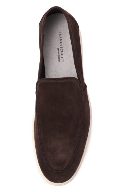 Замшевые лоферы FRANCESCHETTI темно-коричневого цвета по цене 57650 руб., арт. 1078032/R0VESC. GINEVRA, фото 5 Замшевые лоферы FRANCESCHETTI, арт. 1078032/R0VESC. GINEVRA, фото 5