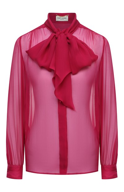 Шелковая блузка SAINT LAURENT, арт. 642371/Y065W, фото 1