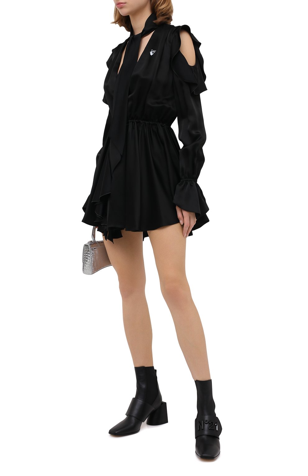 Платье OFF-WHITE, арт. 0WDB254E20FAB0011001, фото 2