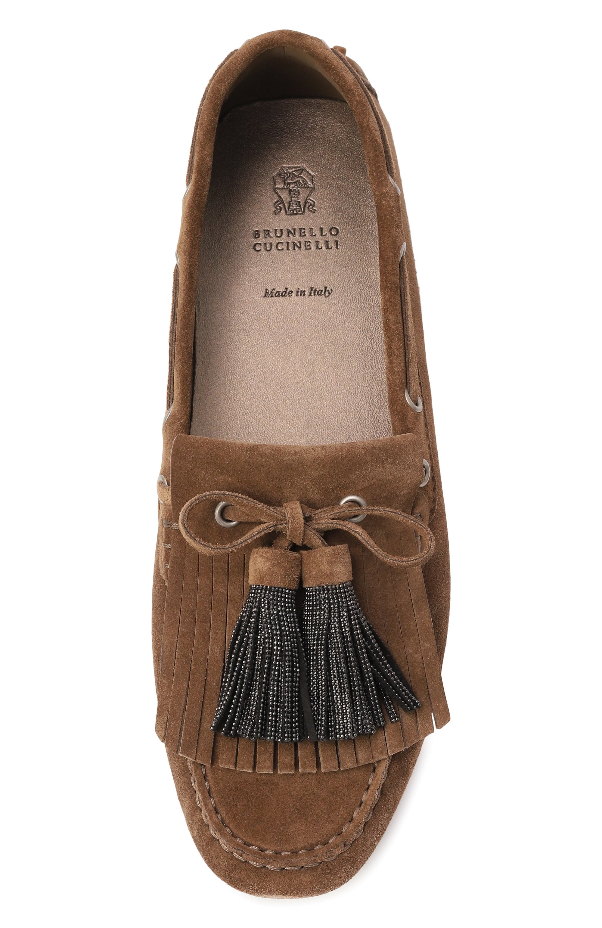 Замшевые мокасины BRUNELLO CUCINELLI коричневого цвета по цене 175500 руб., арт. MZSFG2911, фото 6 Замшевые мокасины BRUNELLO CUCINELLI, арт. MZSFG2911, фото 6