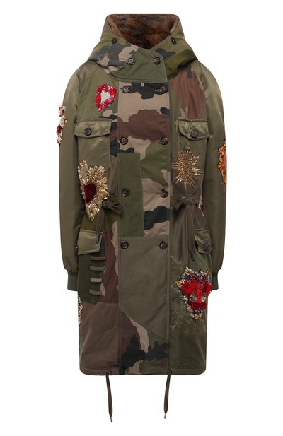 Женская парка с капюшоном DOLCE & GABBANA, арт. F9E50Z/FP6L1