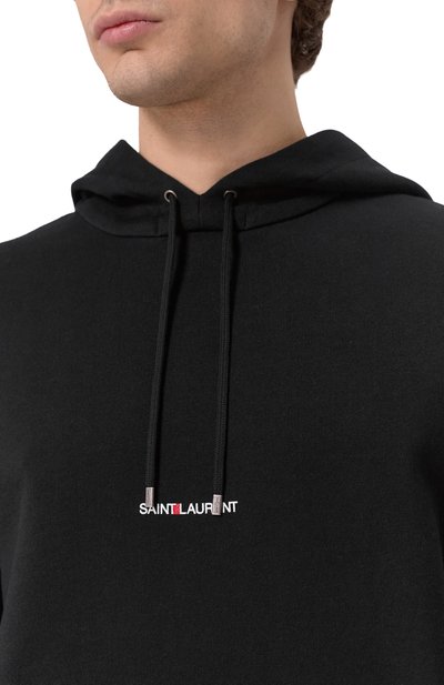 Хлопковое худи SAINT LAURENT, арт. 677259/YB2PG, фото 5