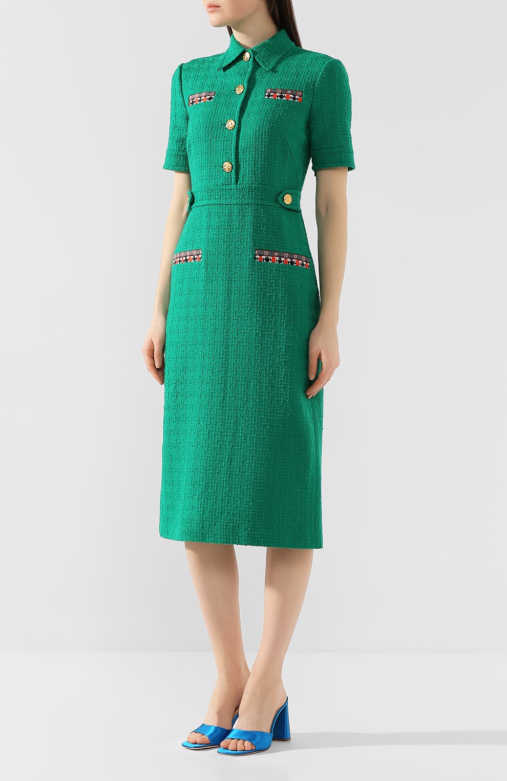 Шерстяное платье GUCCI, арт. 597328/ZADDL, фото 3