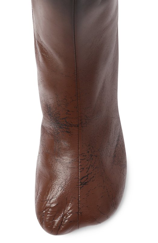 Кожаные ботильоны Anatomic MM6 S66WU0131/P7439 Коричневый  S66WU0131/P7439 Фото 6