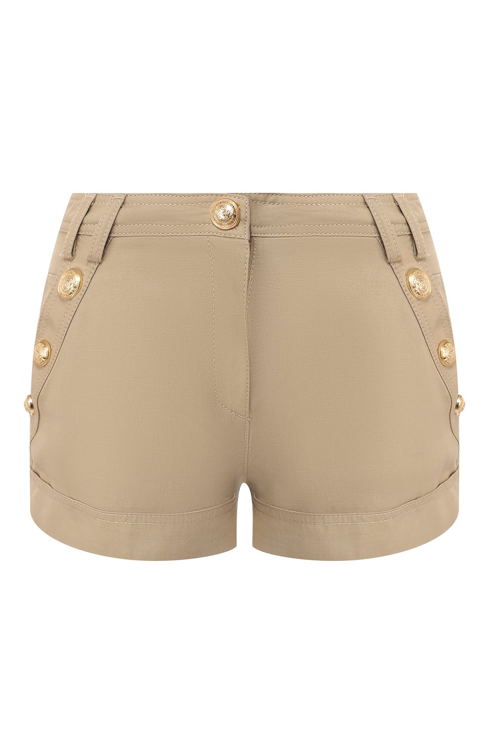 Шорты из смеси хлопка и льна BALMAIN, арт. RF15323/C103, фото 1