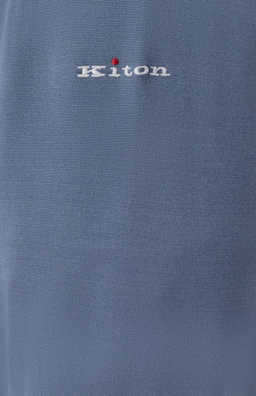 Спортивный костюм из хлопка и шелка Kiton UMKZ01805_SET Синий  UMKZ01805_SET Фото 6