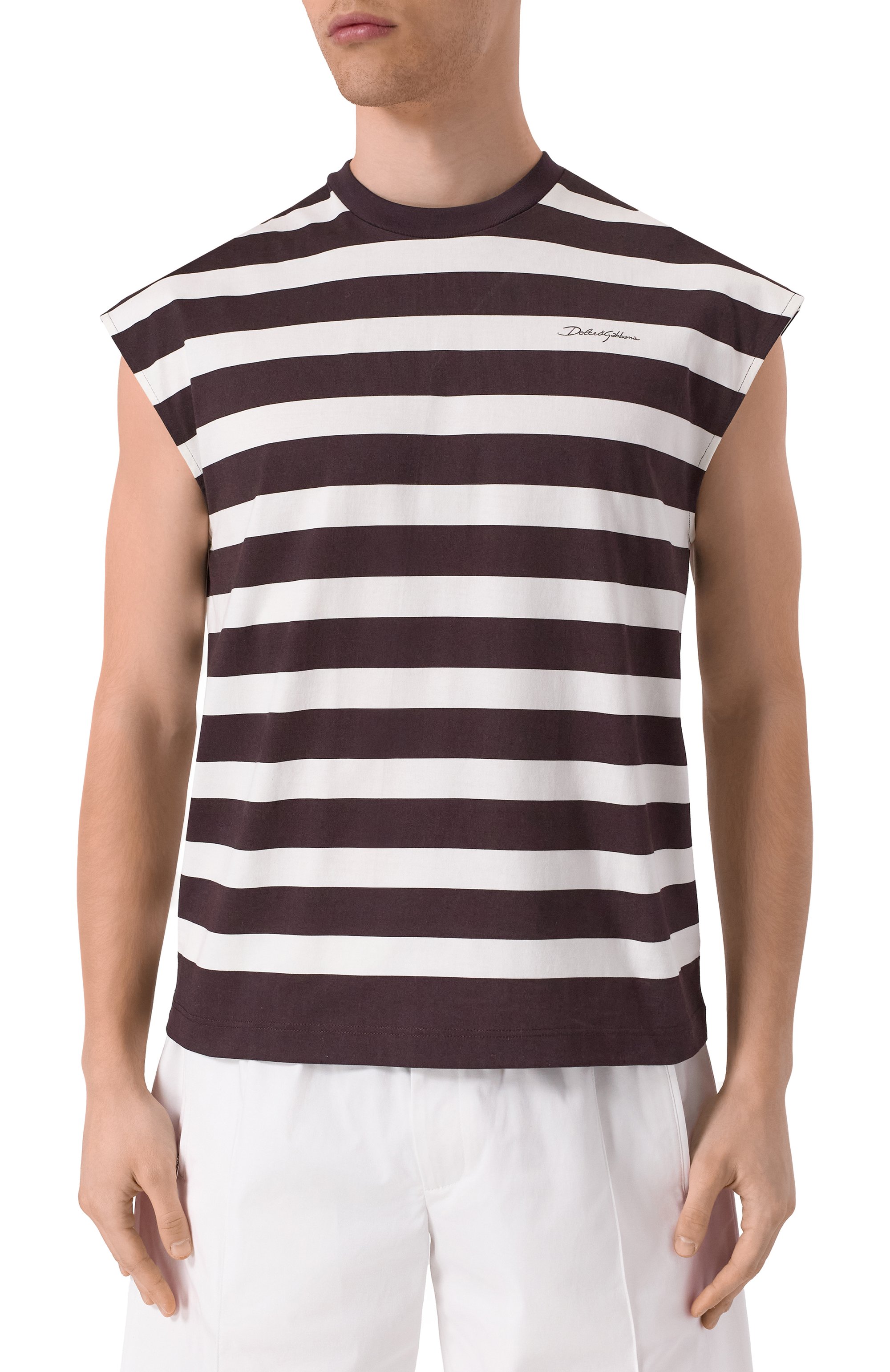 Хлопковая майка DOLCE & GABBANA, арт. G8SJ9T/II7HH, фото 3