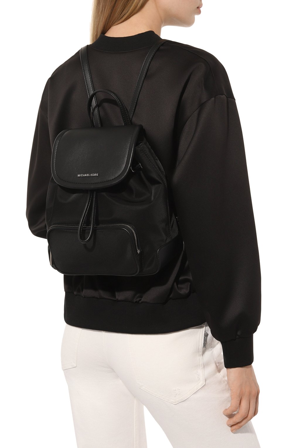 Рюкзак cara MICHAEL MICHAEL KORS черного цвета по цене 23950 руб., арт. 30S4SRKB1C, фото 2 Рюкзак cara MICHAEL MICHAEL KORS, арт. 30S4SRKB1C, фото 2