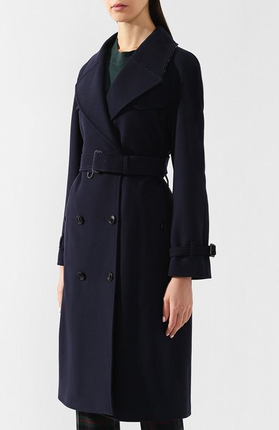 Шерстяное пальто cranston BURBERRY темно-синего цвета по цене 206500 руб., арт. 8003443, фото 3 Шерстяное пальто cranston BURBERRY, арт. 8003443, фото 3