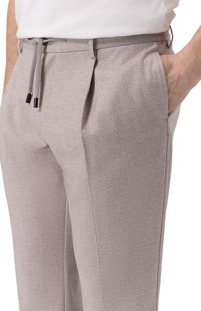 Брюки из шерсти и кашемира CAPOBIANCO бежевого цвета по цене 79950 руб., арт. 19M808.FA00./58, фото 5 Брюки из шерсти и кашемира CAPOBIANCO, арт. 19M808.FA00./58, фото 5