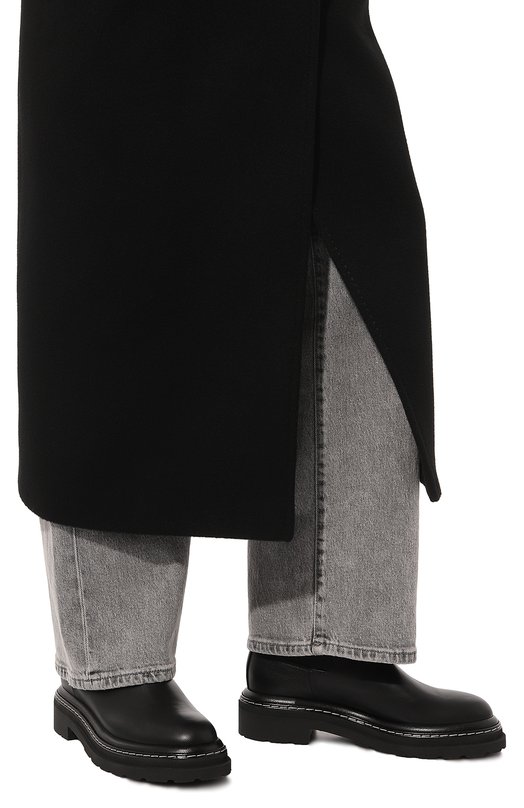 Кожаные ботинки Alberta Ferretti Чёрный, фото 3