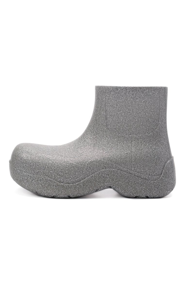 Мужские резиновые сапоги puddle BOTTEGA VENETA серебряного цвета, арт. 640043/V10Q0 | Фото 4 (Материал внутренний: Текстиль, Натуральная кожа; Каблук высота: Высокий; Подошва: Массивная; Материал внешний: Резина; Мужское Кросс-КТ: Сапоги-обувь; Кросс-КТ: резиновые; Материал утеплителя: Без утеплителя; Драгоценные камни: Проставлено; Материал сплава: Проставлено)