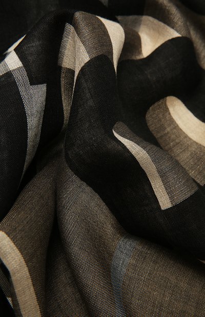 Шаль из шерсти и шелка BURBERRY серого цвета по цене 55400 руб., арт. 8039425, фото 2 Шаль из шерсти и шелка BURBERRY, арт. 8039425, фото 2