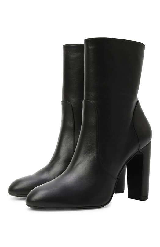 

Кожаные ботильоны Vida 100 Stuart Weitzman, Чёрный