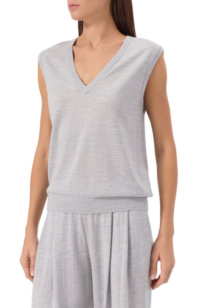 Жилет из шерсти и шелка 12 STOREEZ, арт. 134021, фото 3