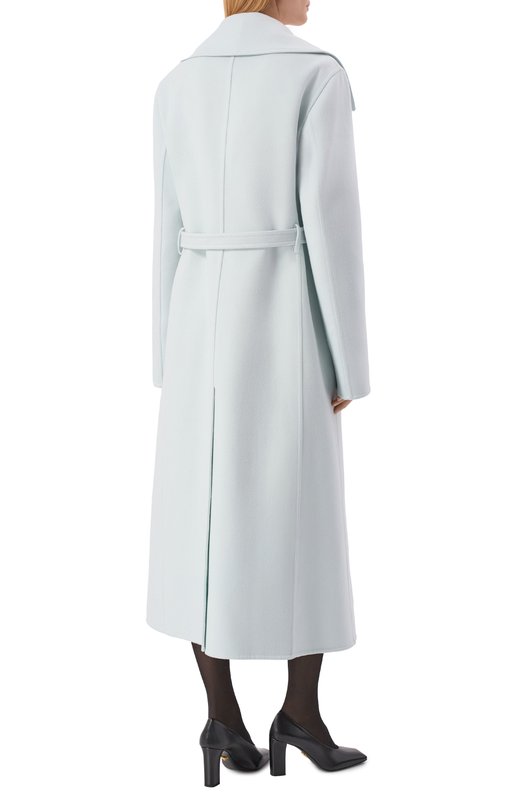 Шерстяное пальто Jil Sander J02AA0188/J40035 Голубой  J02AA0188/J40035 Фото 4