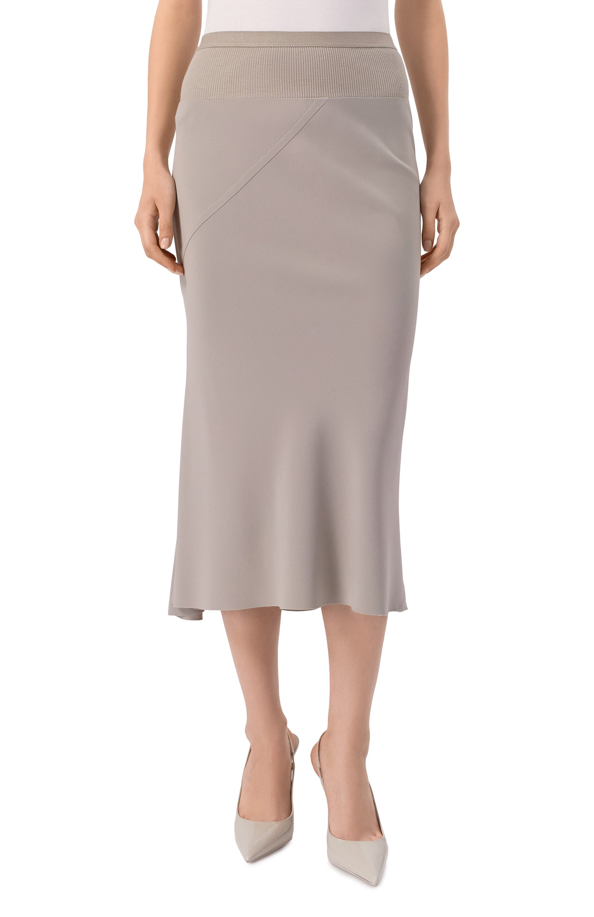 Комбинированная юбка RICK OWENS, арт. RP02E4332/HY, фото 3