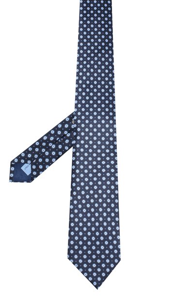 Шелковый галстук CORNELIANI синего цвета по цене 18550 руб., арт. 83U390-9120350/00, фото 2 Шелковый галстук CORNELIANI, арт. 83U390-9120350/00, фото 2