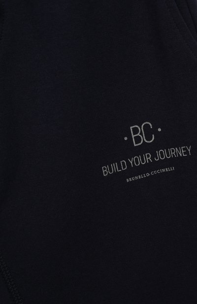 Хлопковые брюки BRUNELLO CUCINELLI темно-синего цвета по цене 34200 руб., арт. BD847E318A, фото 3 Хлопковые брюки BRUNELLO CUCINELLI, арт. BD847E318A, фото 3