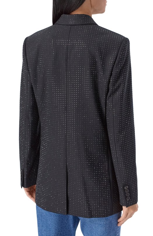 Жакет с отделкой стразами The Kooples FVES31061K Чёрный  FVES31061K Фото 4