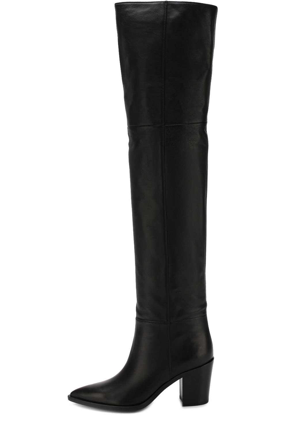 Кожаные ботфорты daenerys на устойчивом каблуке GIANVITO ROSSI черного цвета по цене 180500 руб., арт. G80653.70CU0.PL0NER0, фото 3 Кожаные ботфорты daenerys на устойчивом каблуке GIANVITO ROSSI, арт. G80653.70CU0.PL0NER0, фото 3