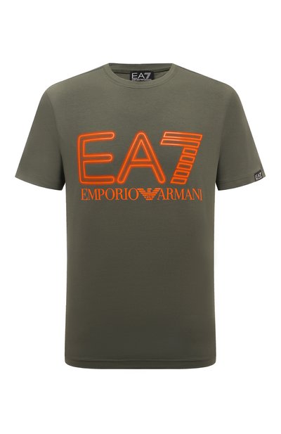 Мужская хлопковая футболка EA7, арт. 3DPT37/PJMUZ