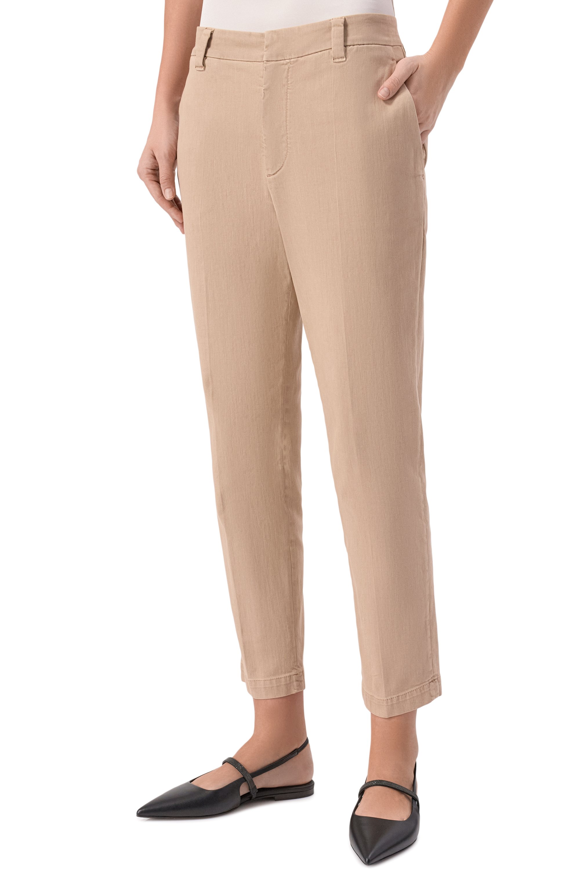 Брюки из хлопка и лиоцелла BRUNELLO CUCINELLI, арт. MA080P5729, фото 3