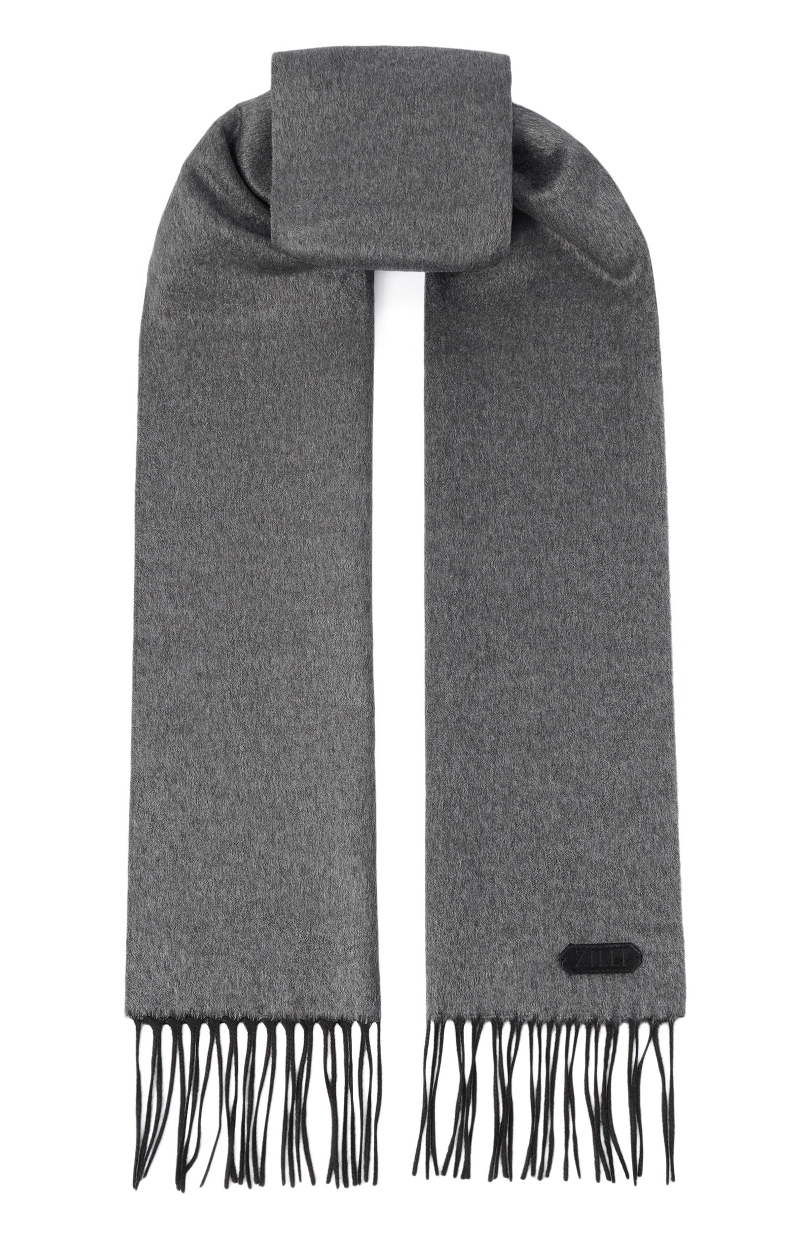 Двусторонний шарф из шелка и кашемира ZILLI серого цвета по цене 98650 руб., арт. SSIR00M0236VZI0C0, фото 1 Двусторонний шарф из шелка и кашемира ZILLI, арт. SSIR00M0236VZI0C0, фото 1