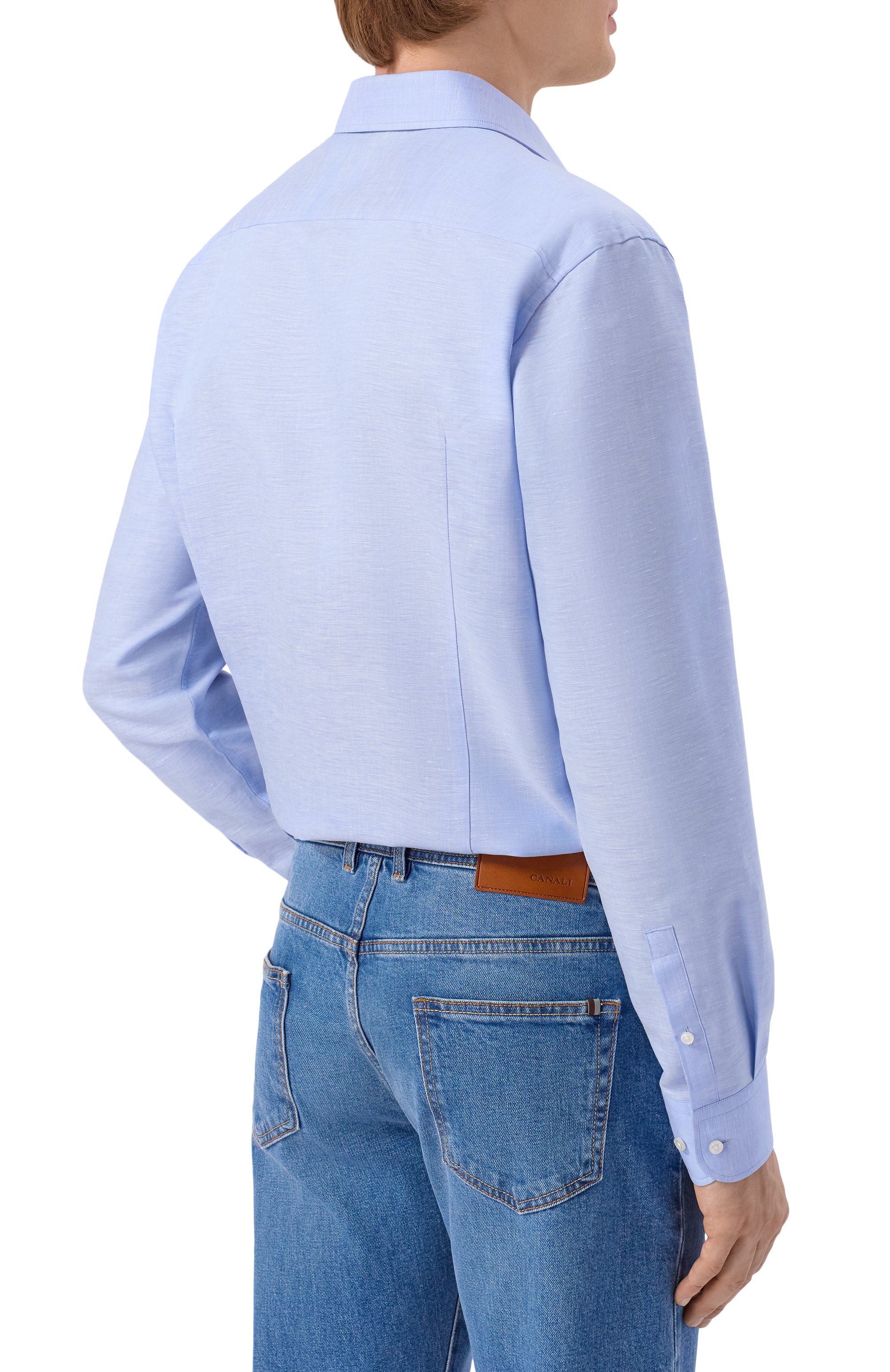 Рубашка изо льна и лиоцелла BOSS, арт. 50562110, фото 4