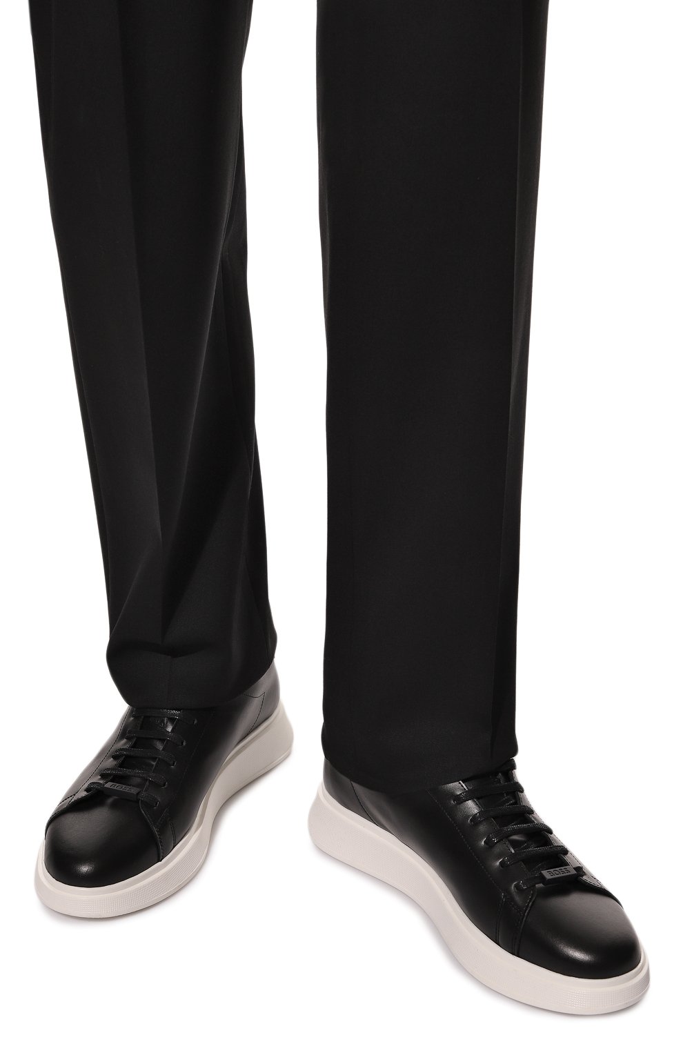 Кожаные кеды BOSS, арт. 50487257, фото 3