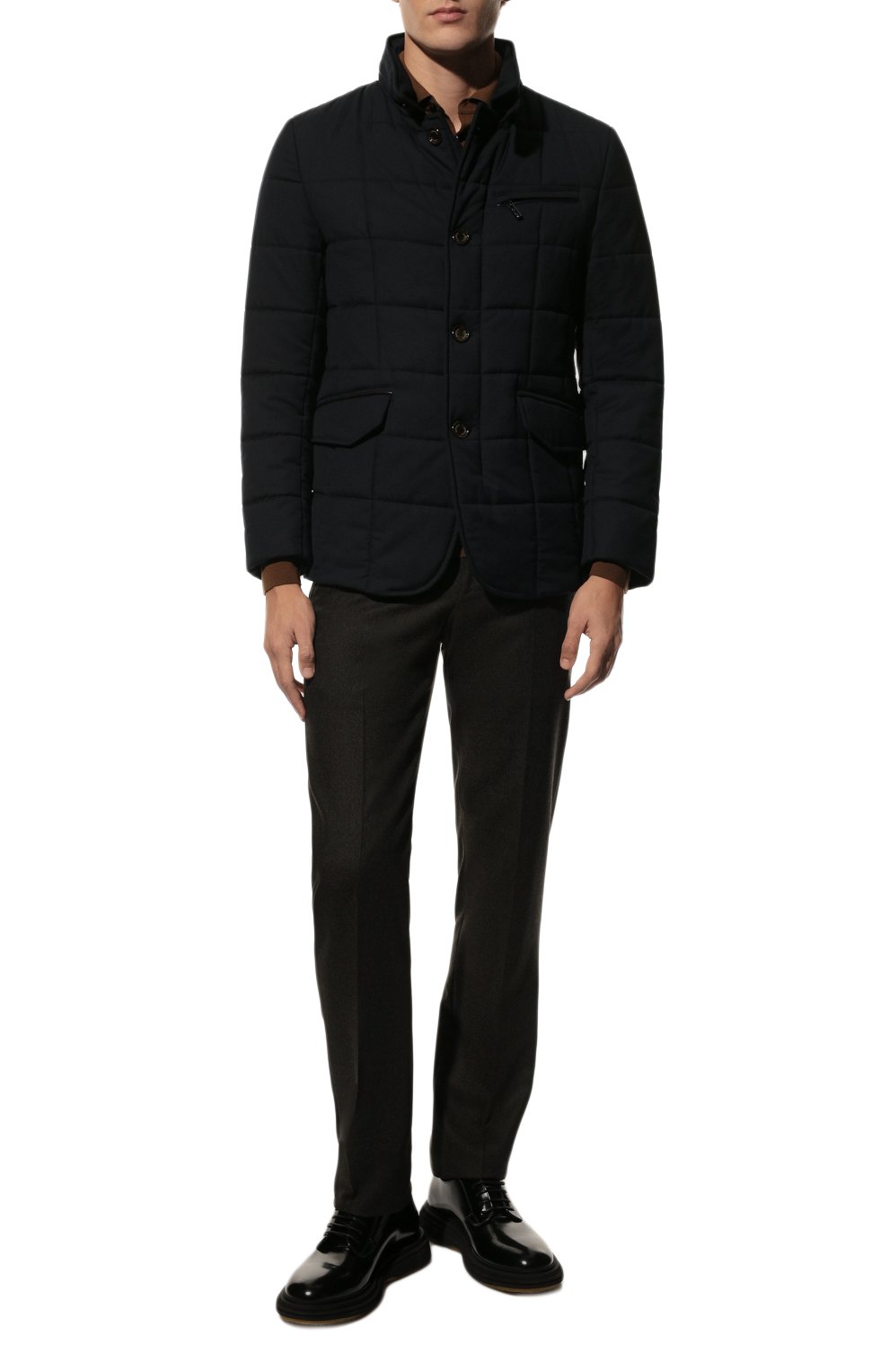 Утепленная куртка GIMO'S темно-синего цвета по цене 69950 руб., арт. 22AI.U.250.624, фото 2 Утепленная куртка GIMO'S, арт. 22AI.U.250.624, фото 2