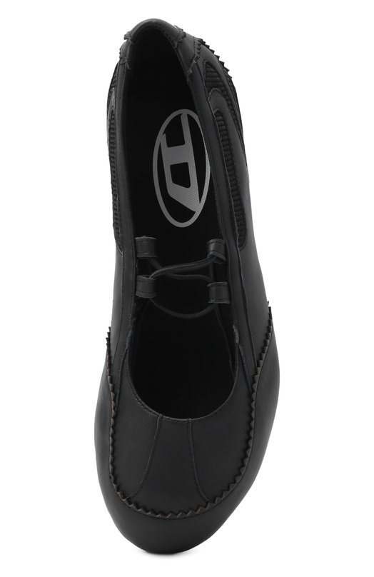 Кожаные балетки D-Mile Diesel Y03856/P7477 Чёрный  Y03856/P7477 Фото 6