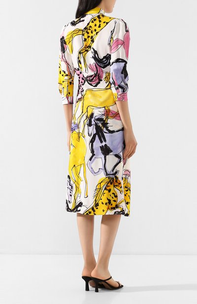 Платье с поясом STELLA MCCARTNEY разноцветного цвета по цене 146000 руб., арт. 600399/S0A08, фото 4 Платье с поясом STELLA MCCARTNEY, арт. 600399/S0A08, фото 4