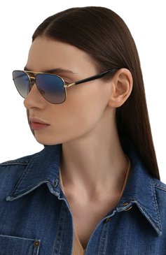 Женские солнцезащитные очки RAY-BAN голубого цвета, арт. 3683-90003F | Фото 2 (Кросс-КТ: С/з-унисекс; Региональные ограничения белый список (Axapta Mercury): Не проставлено; Нос: Не проставлено; Тип очков: С/з; Очки форма: Авиаторы; Оптика Гендер: оптика-унисекс)