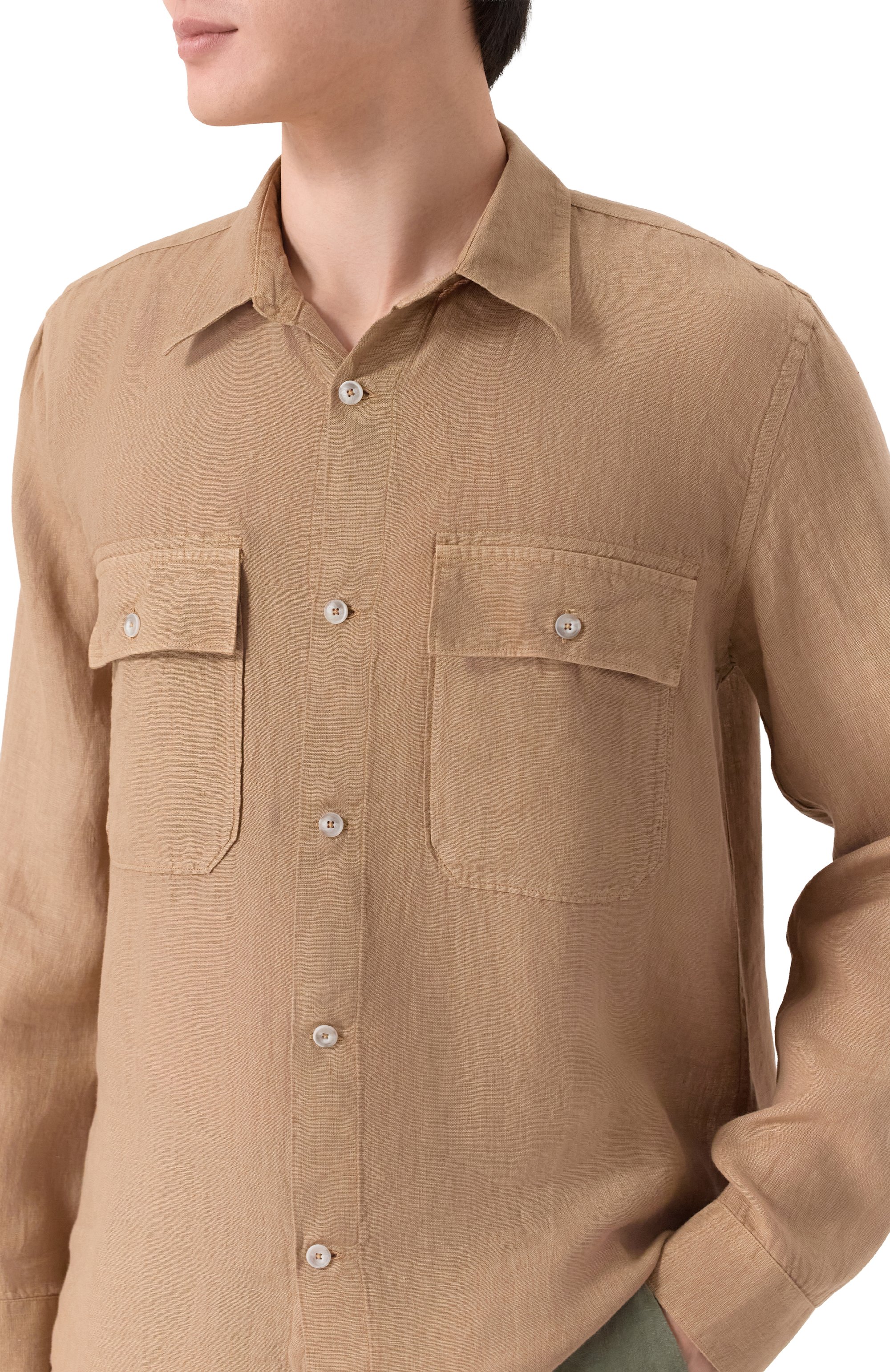 Льняная рубашка 120% LINO, арт. 33ALIM19SG/0115/000, фото 5