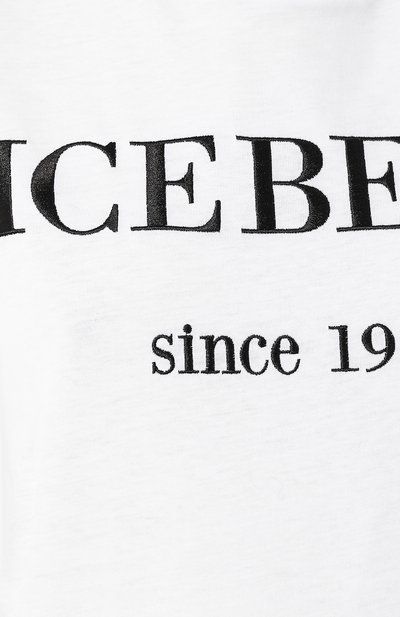 Хлопковая футболка ICEBERG белого цвета по цене 9950 руб., арт. 19I I2P0/F09A/6331, фото 5 Хлопковая футболка ICEBERG, арт. 19I I2P0/F09A/6331, фото 5
