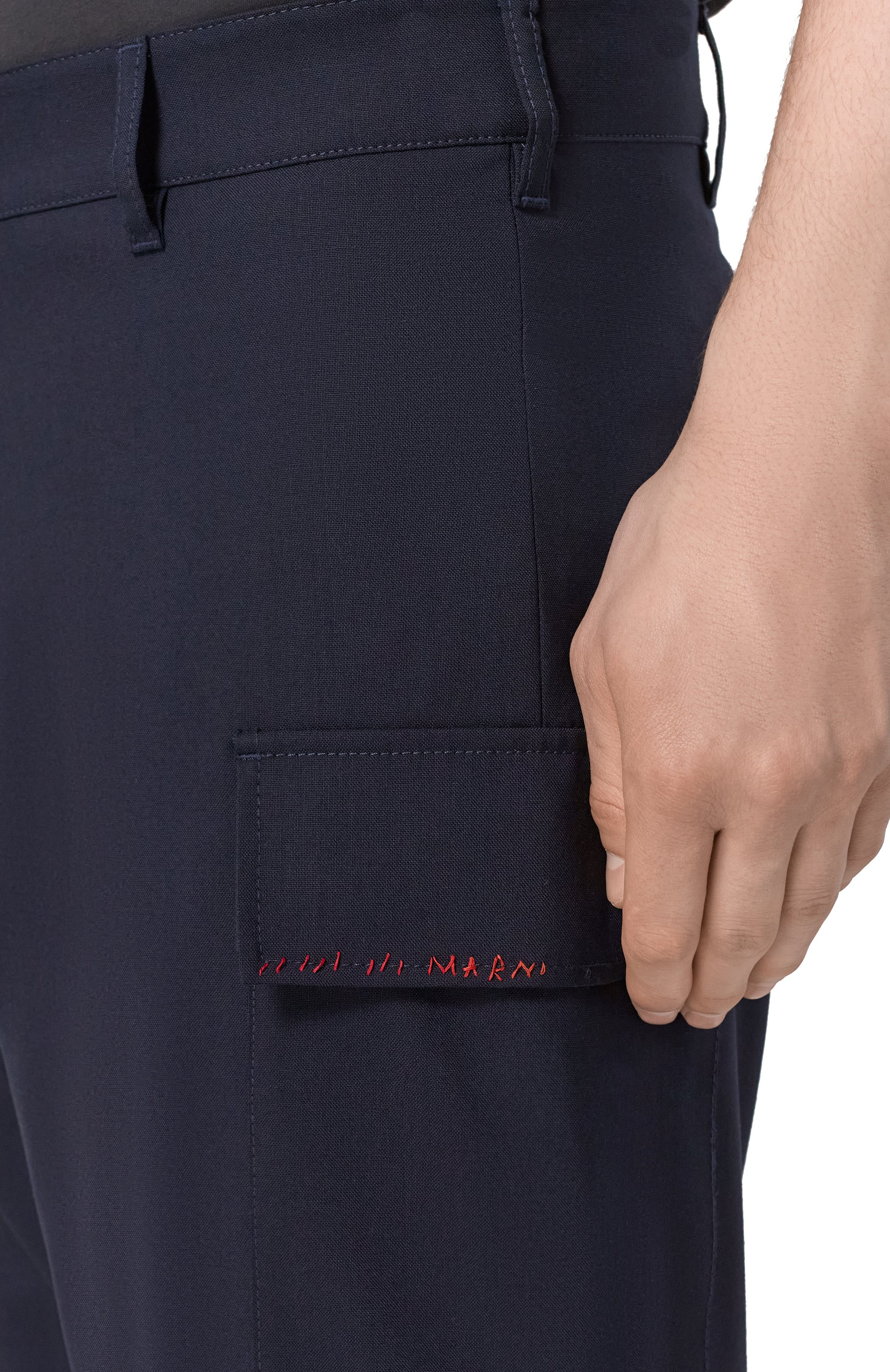 Шерстяные брюки MARNI, арт. PUMU0095SU/TW839, фото 5