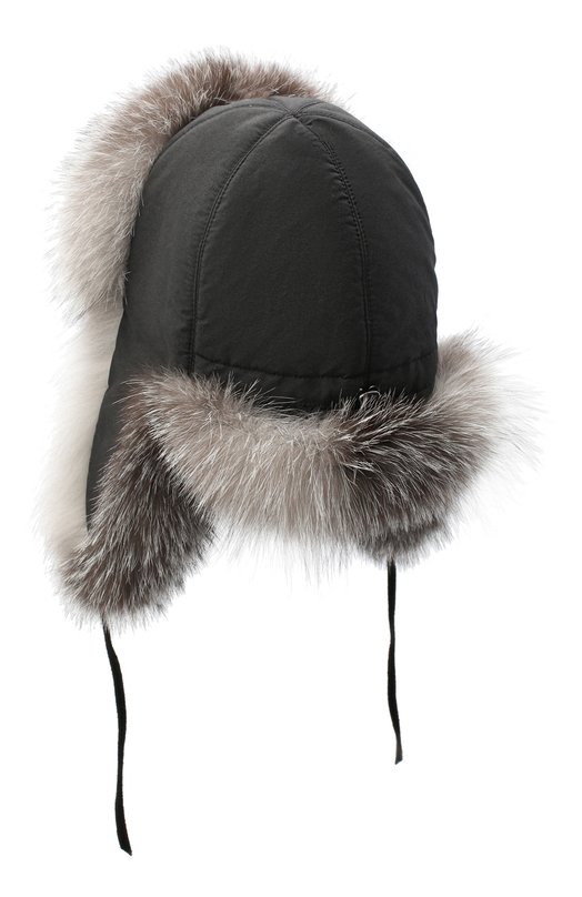 Шапка-ушанка Саша с отделкой из песца FurLand 0196003310010600136 Серый  0196003310010600136 Фото 2