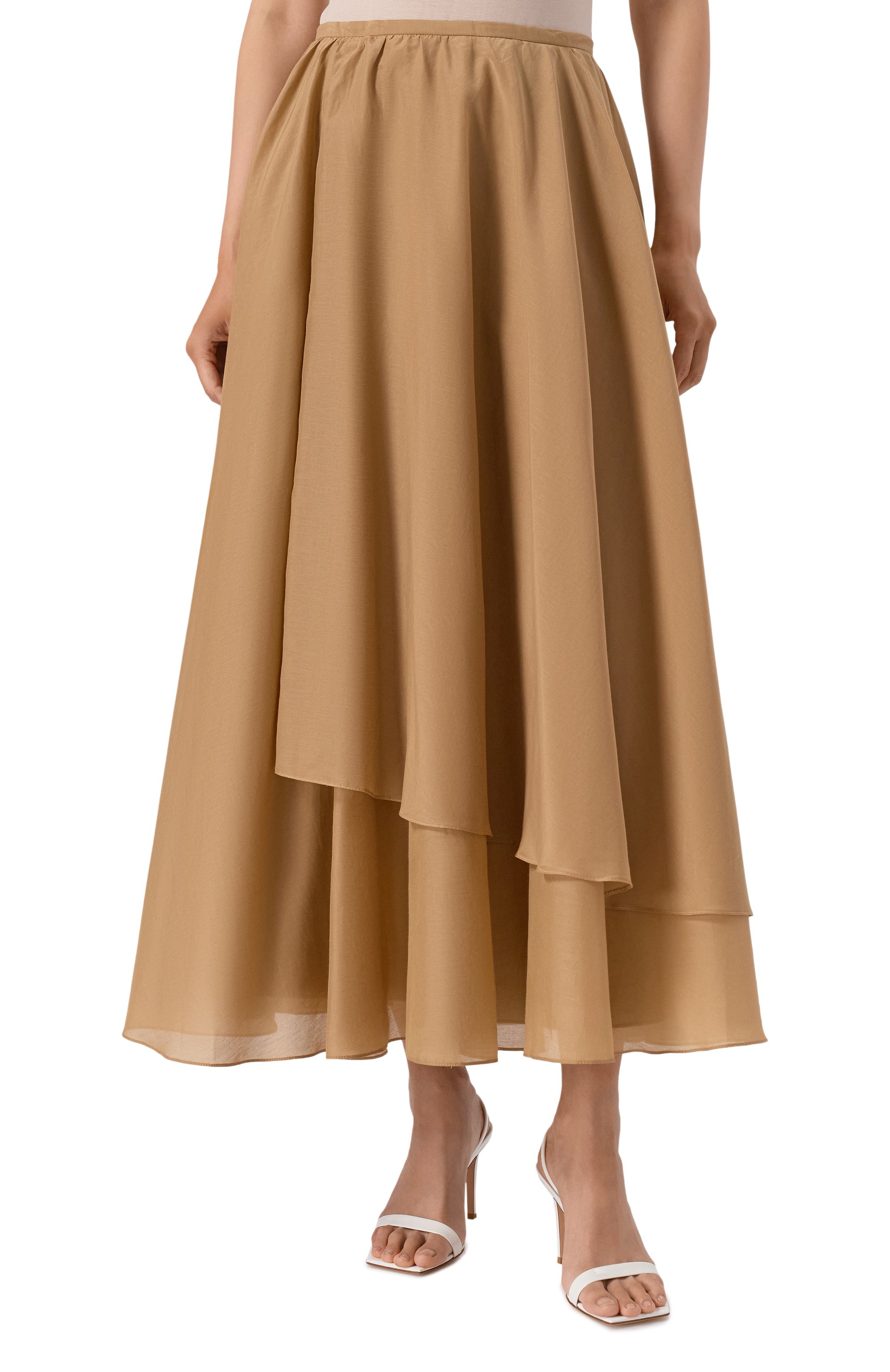 Юбка из хлопка и шелка 12 STOREEZ, арт. 132032, фото 3