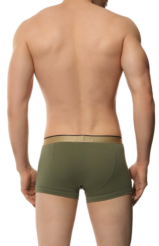 Хлопковые боксеры Emporio Armani 111389/4F512 Хаки  111389/4F512 Фото 3