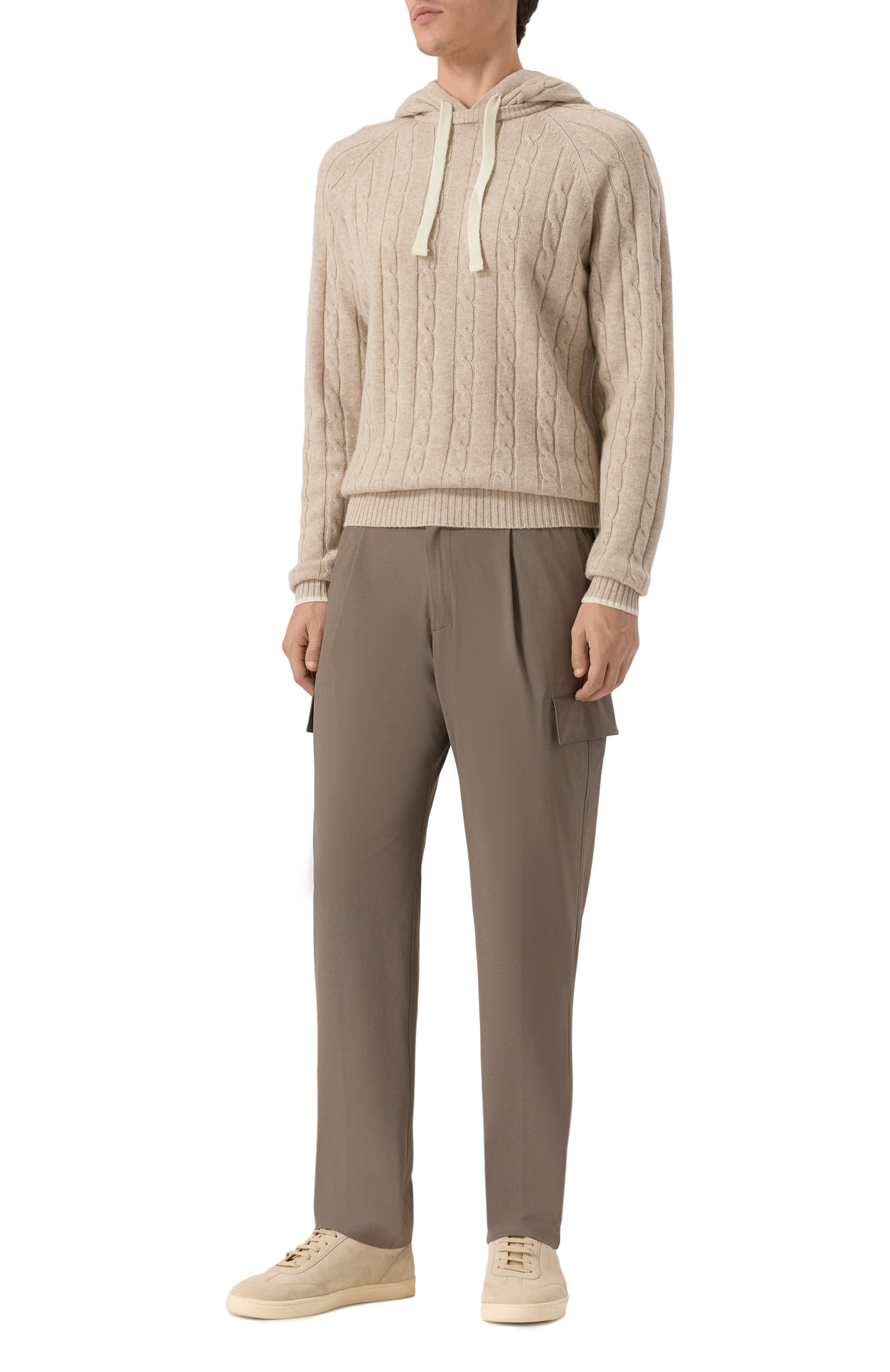 Худи из шерсти и кашемира L.B.M. 1911 бежевого цвета по цене 66200 руб., арт. 6379/59506, фото 2 Худи из шерсти и кашемира L.B.M. 1911, арт. 6379/59506, фото 2