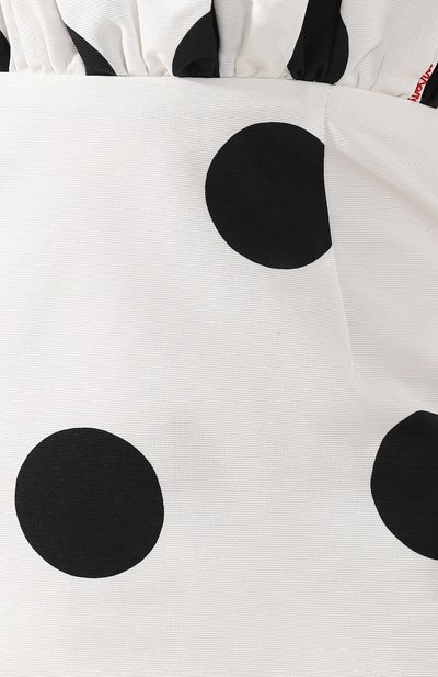 Хлопковое платье MSGM черно-белого цвета по цене 53200 руб., арт. 2641MDA49 195150, фото 5 Хлопковое платье MSGM, арт. 2641MDA49 195150, фото 5